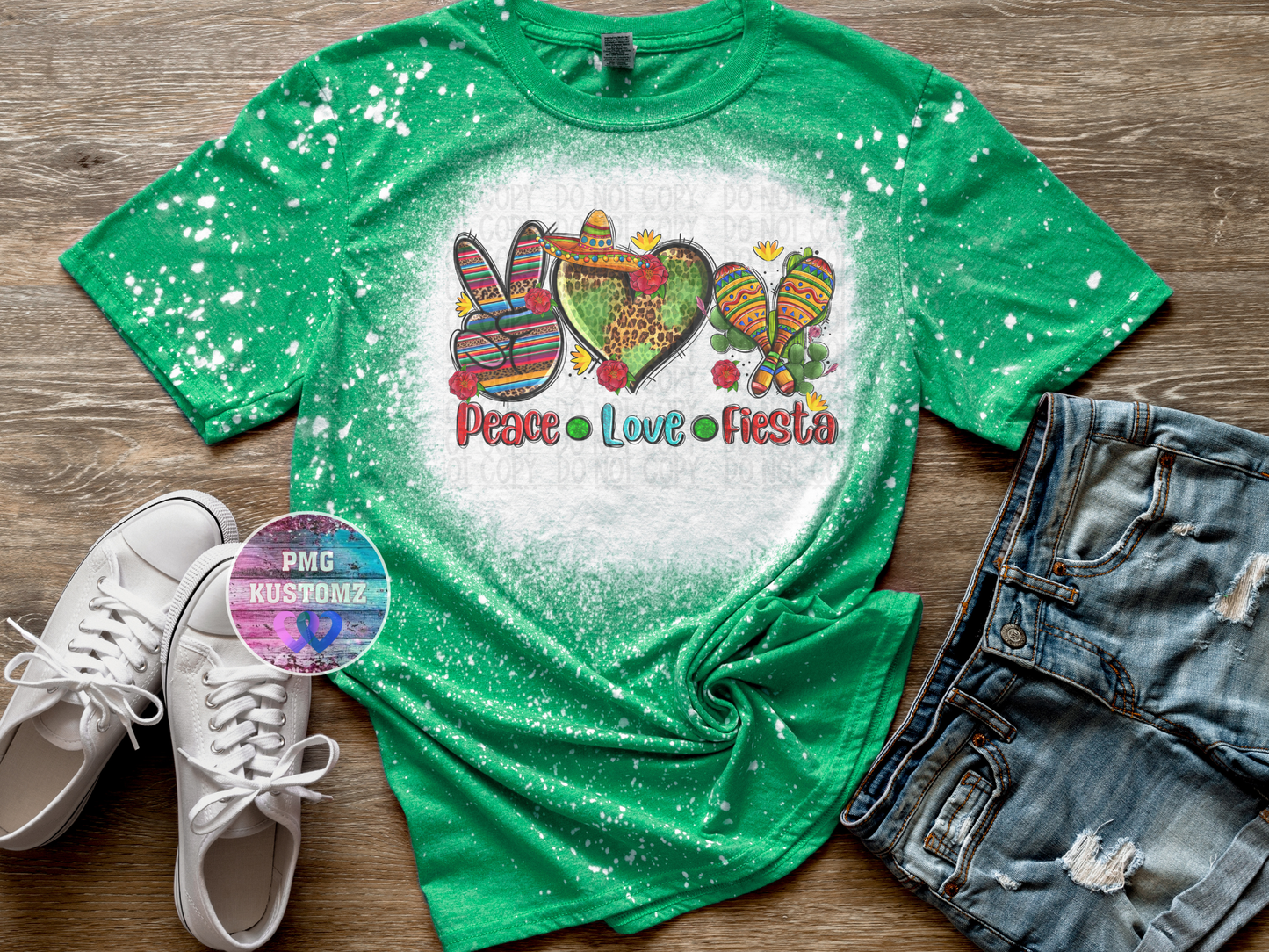 Peace.Love.Fiesta Bleached Tee
