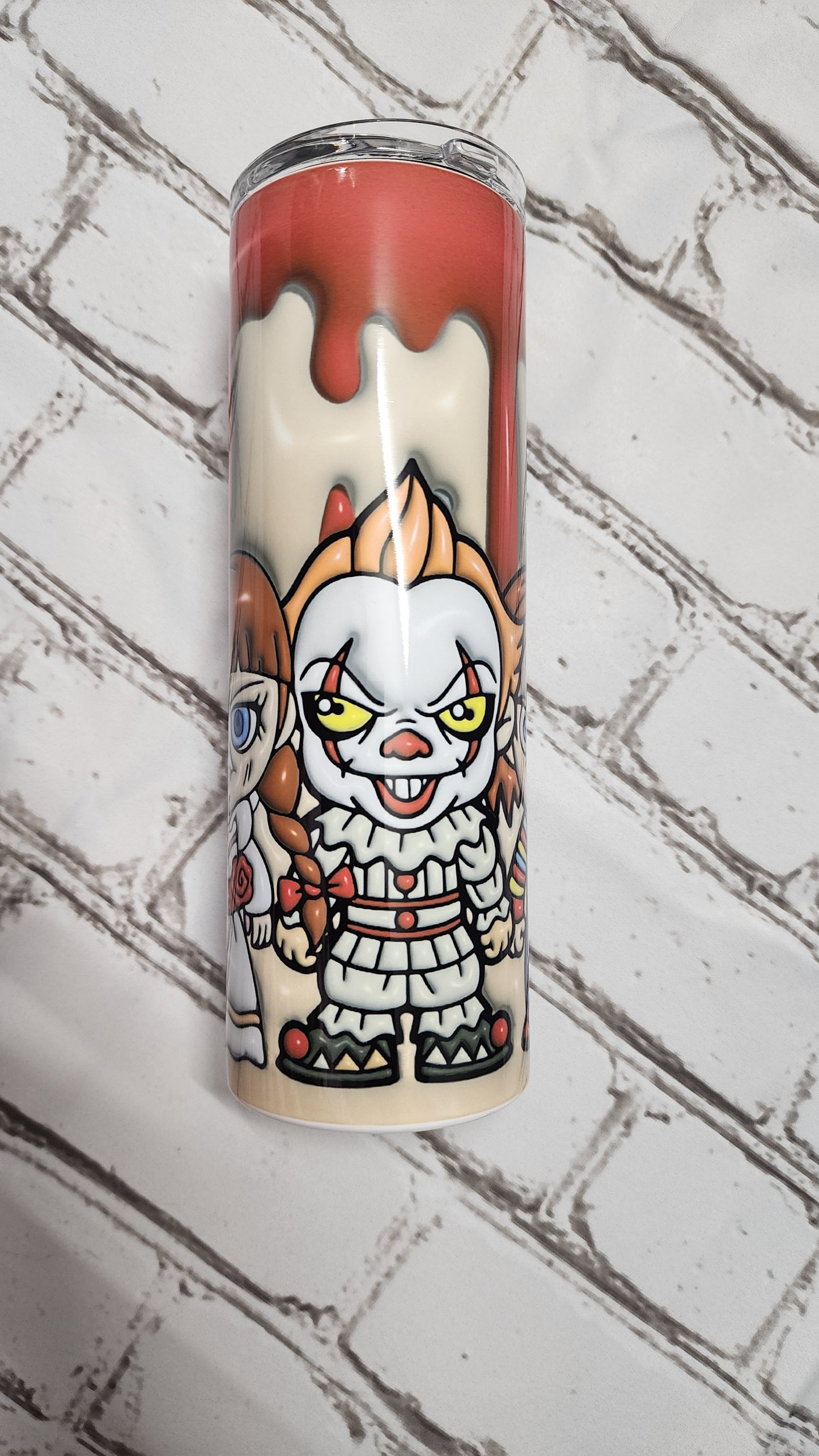 Horror Friends 3D Inflated 20oz Tumbler