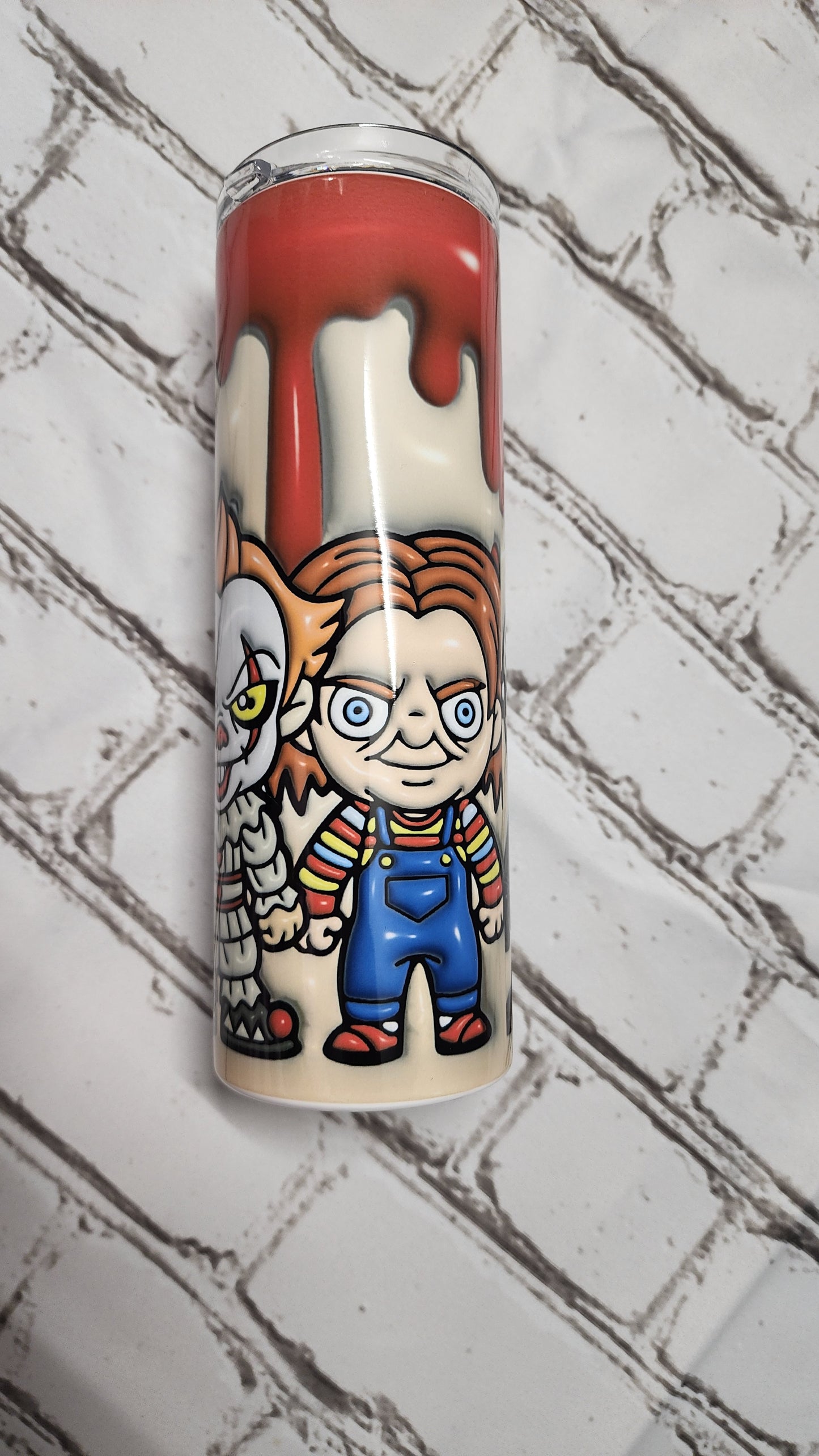 Horror Friends 3D Inflated 20oz Tumbler