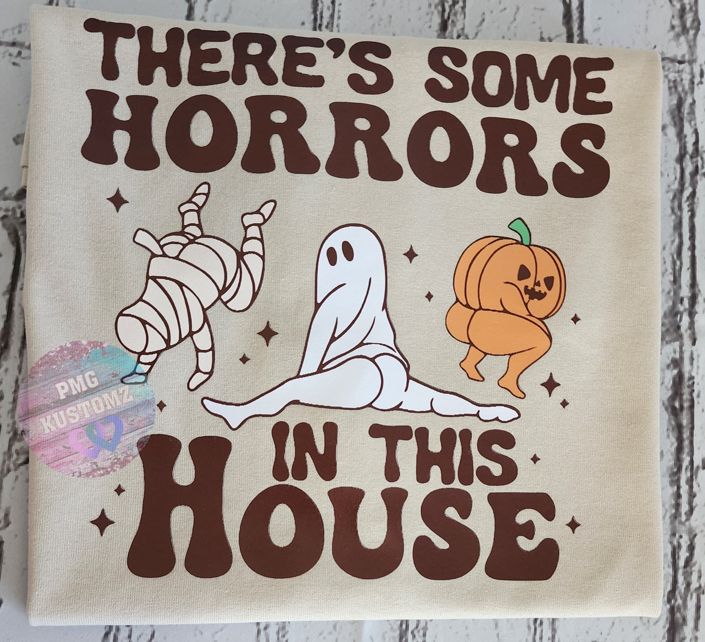 HORRORS in the house HALLOWEEN TEE