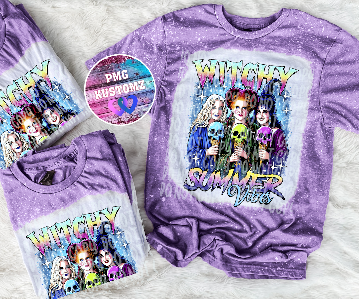 Witchy Summer Vibes Bleached Tee