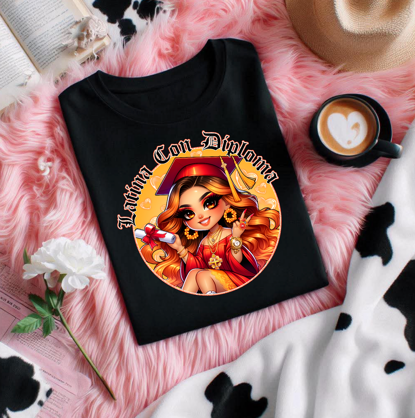 Latina Con Diploma Tee
