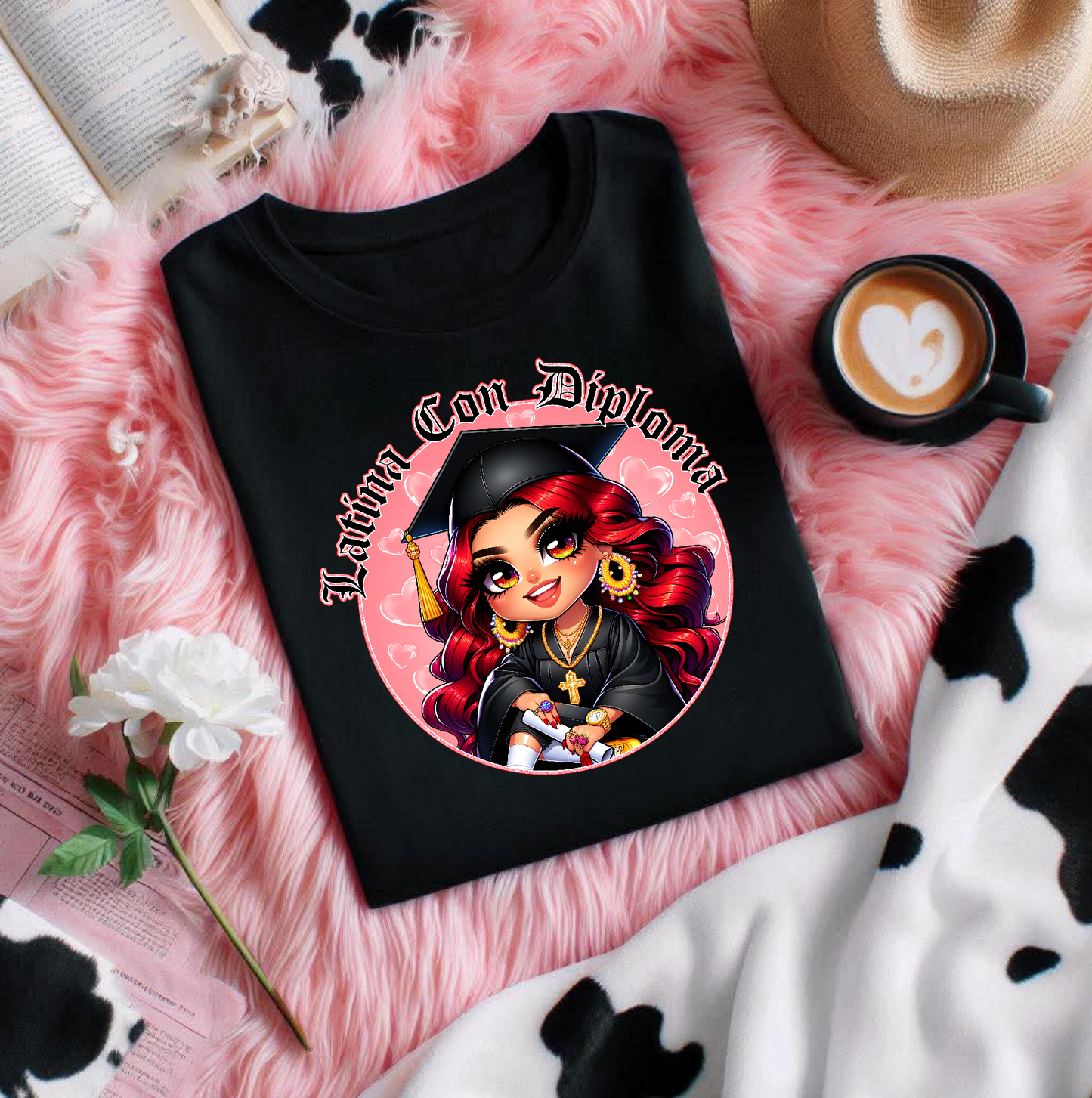 Latina Con Diploma Tee