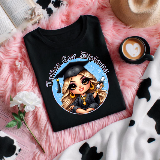 Latina Con Diploma Tee