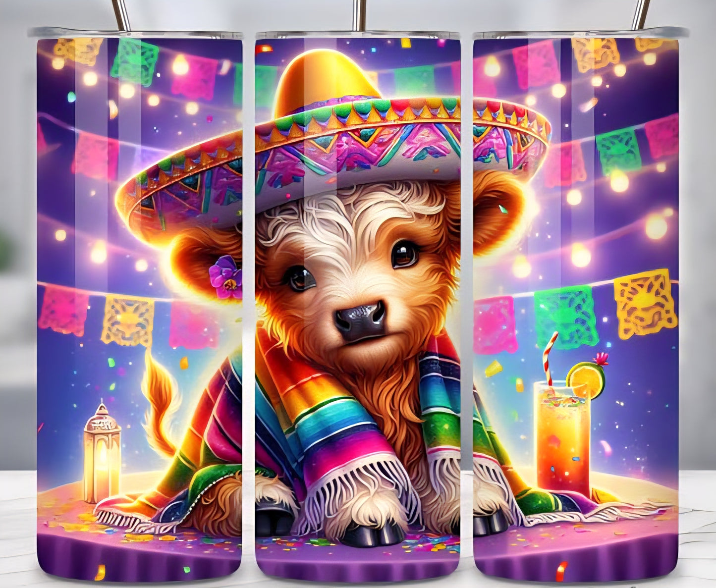 Fiesta Cow 20oz Tumbler