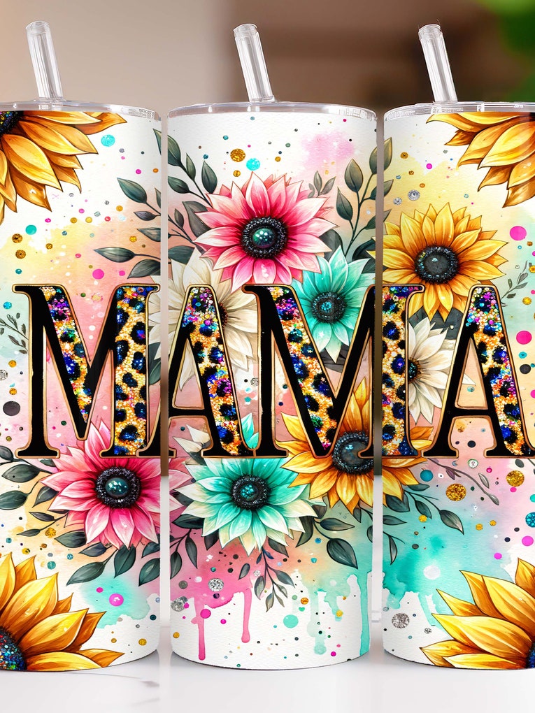 Mama sunflower Tumbler