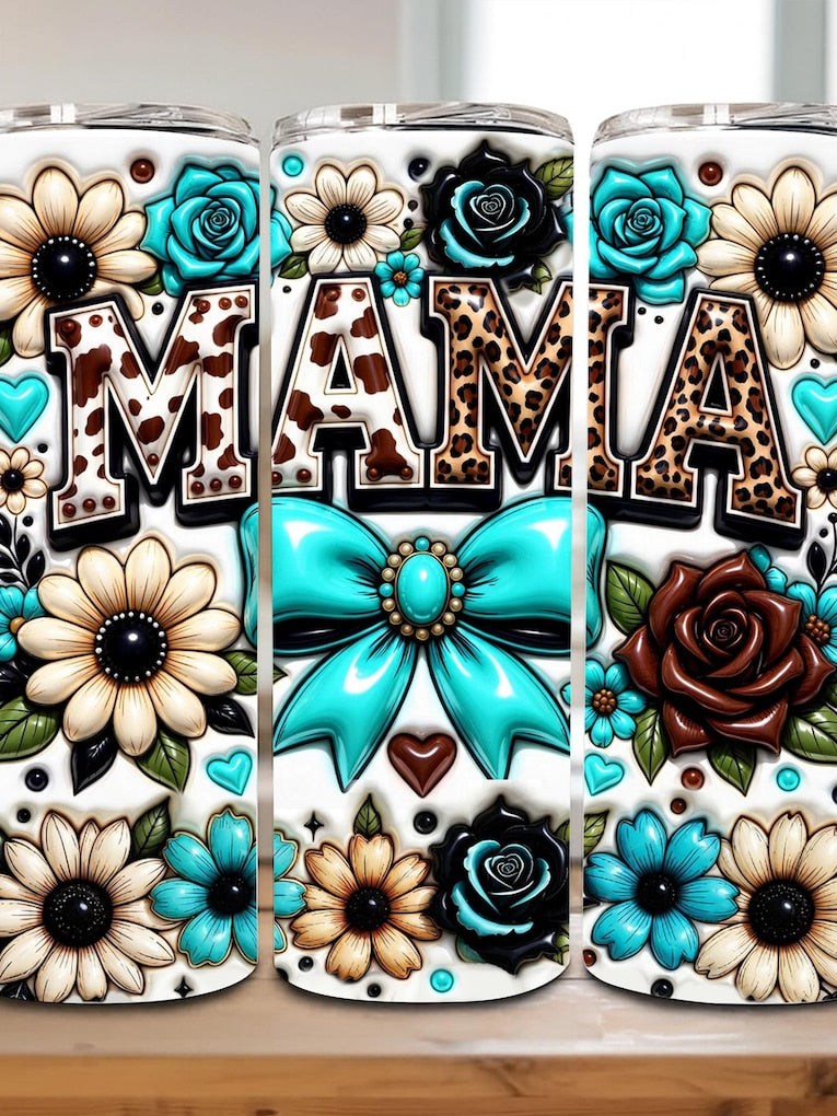 Mom Flower Tumbler