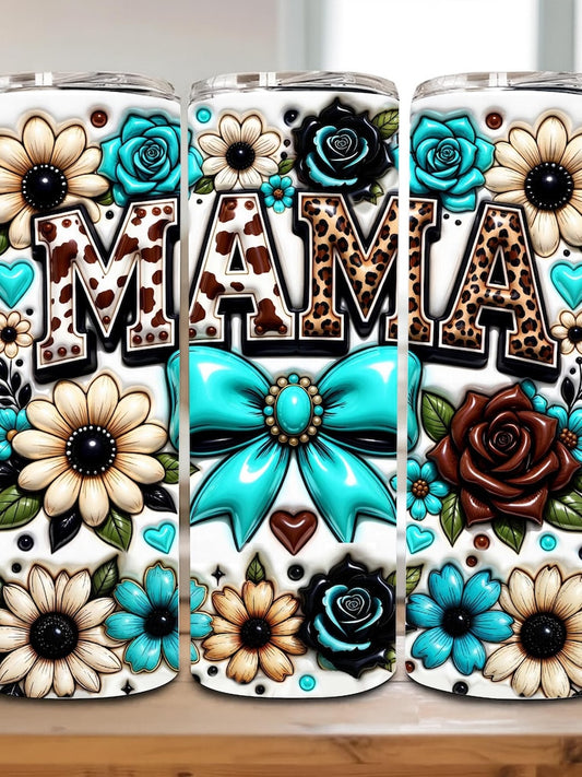 Mom Flower Tumbler