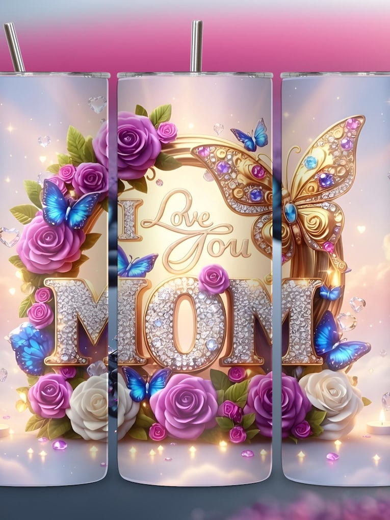 Mom Bling Tumbler