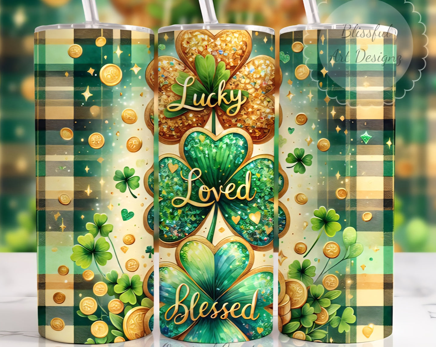 Lucky, Loved, Blessed Tumbler