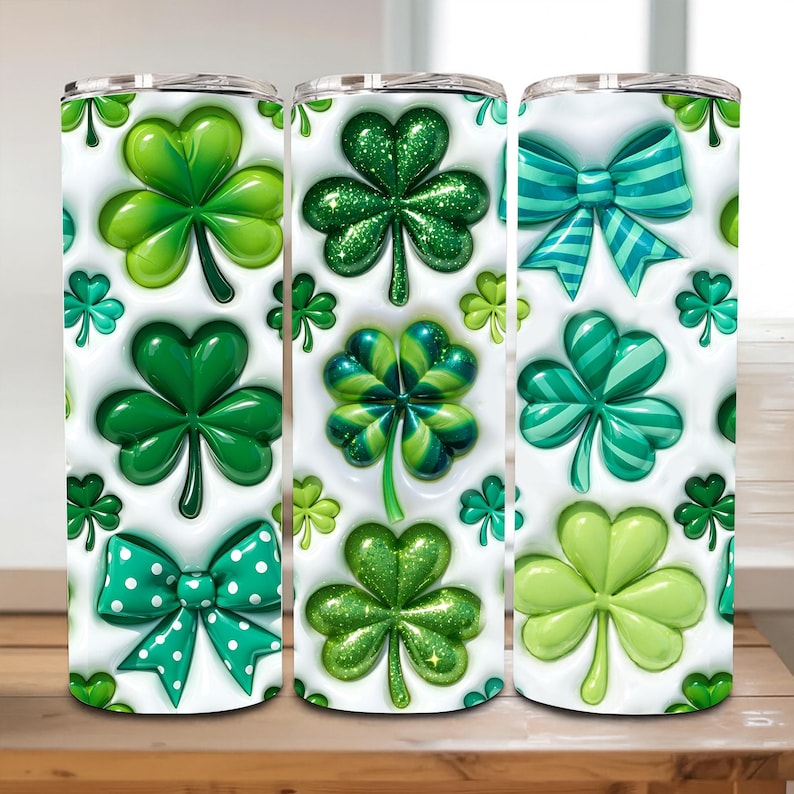 3D Clover Lucky Tumbler