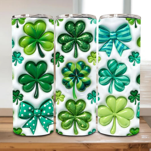 3D Clover Lucky Tumbler