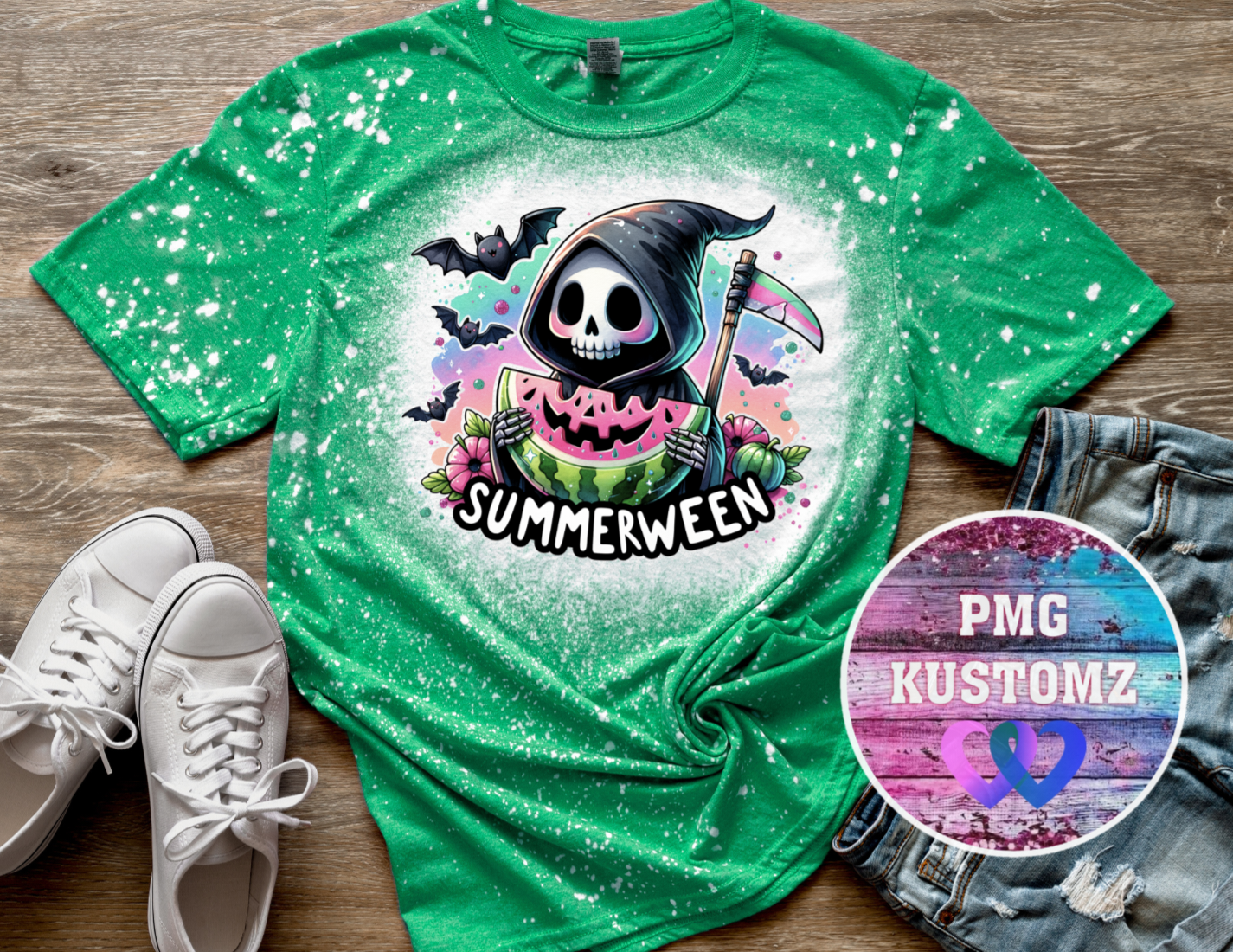 Summerween Bleached Tee