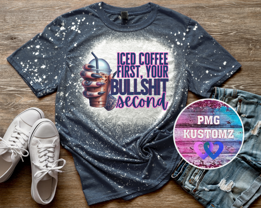 Ice Coffee First Bleached Tee